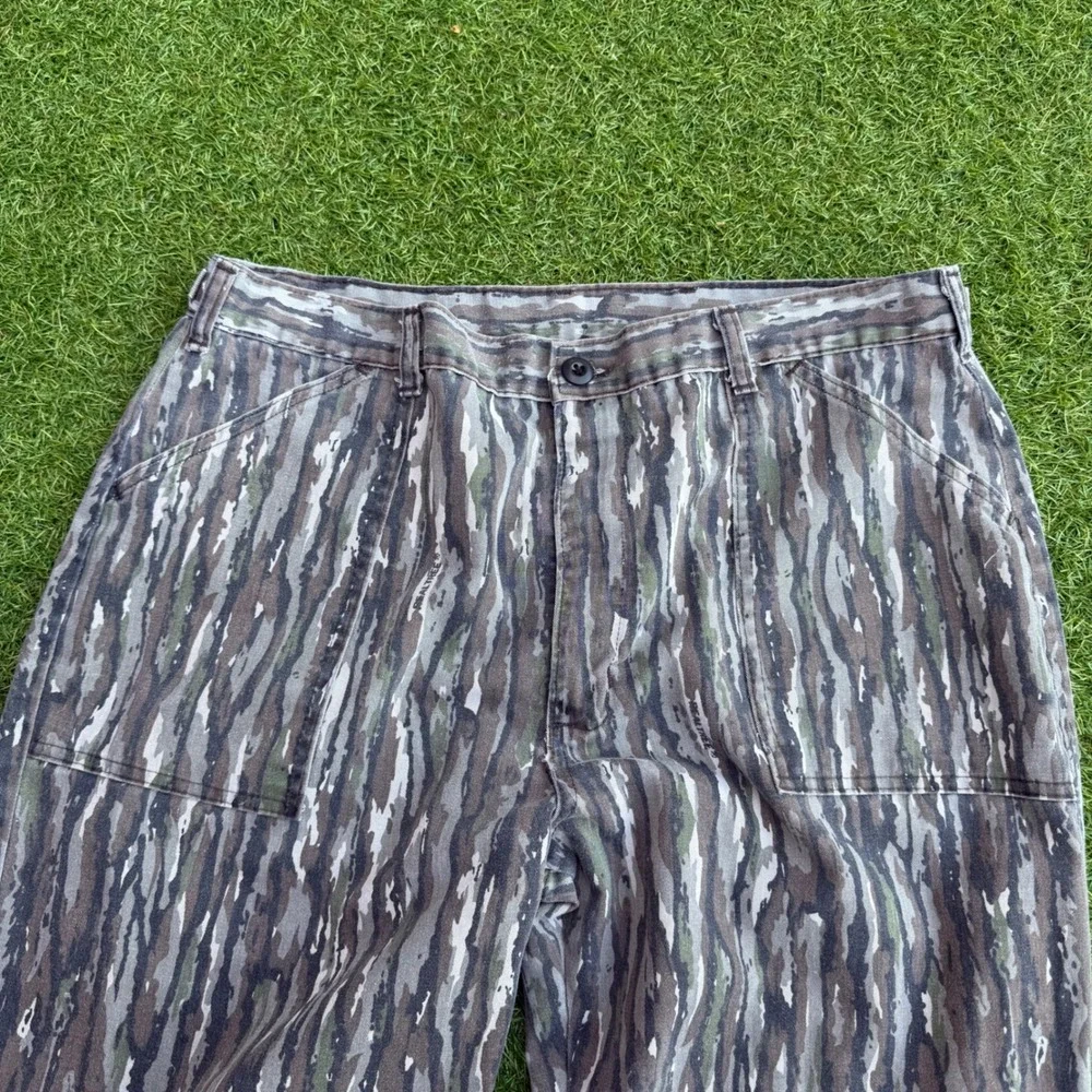 Vintage 90s Liberty‎ Realtree Camo Pants Size 37x31 USA Tree Bark Cargo Gorpcore